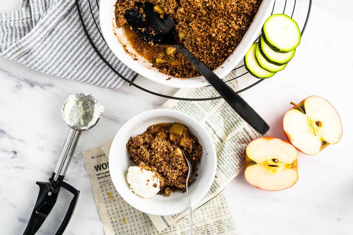 Keto Zucchini Apple Crisp