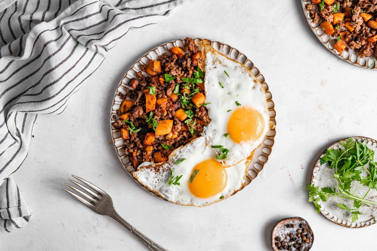 Animal-based Keto Hashbrown Breakfast Plate