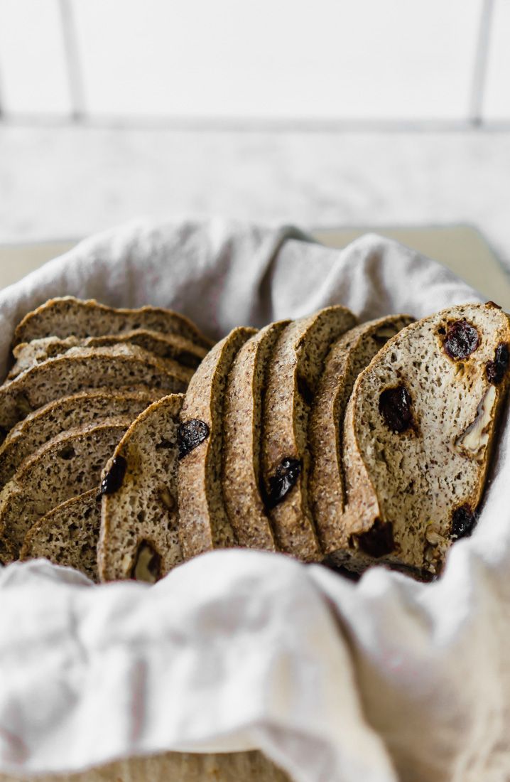 Keto No-Knead Dutch Oven Cherry Walnut Loaf