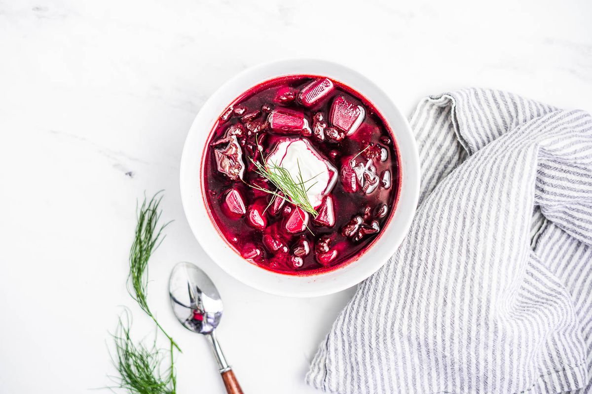 Low Carb Passover Borscht