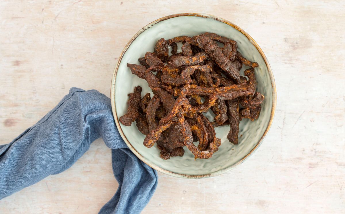 Keto Air Fryer BBQ Beef Jerky