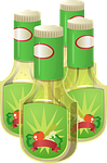 Salad dressing, italian dressing, commercial, regular, without salt