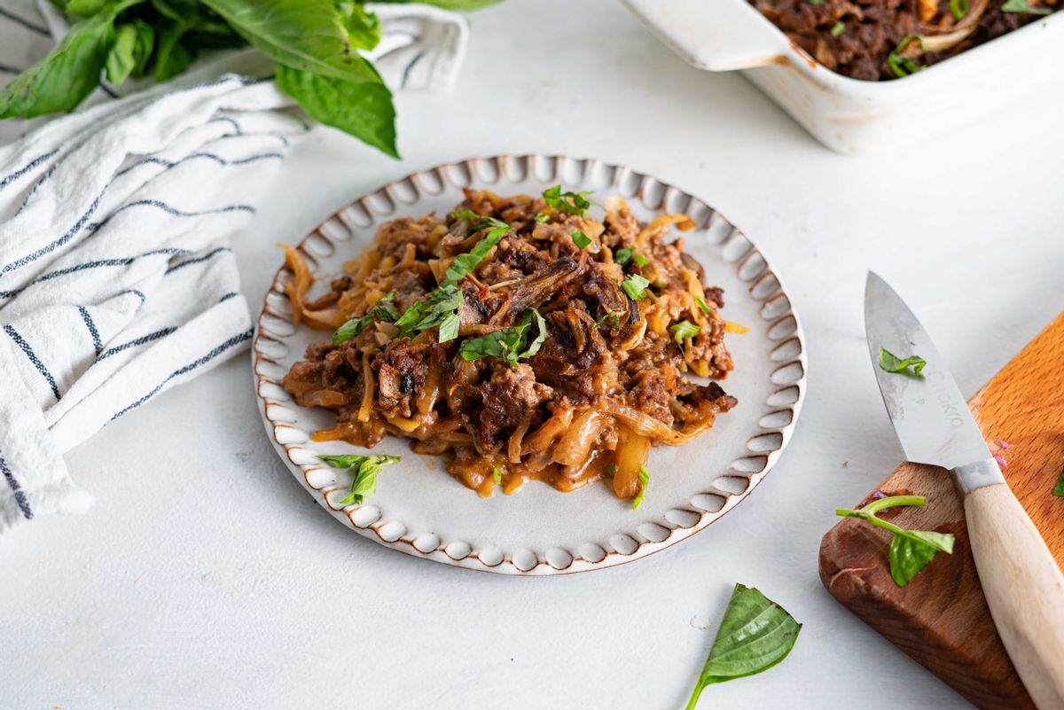 Moderate Carb Salisbury Steak Casserole