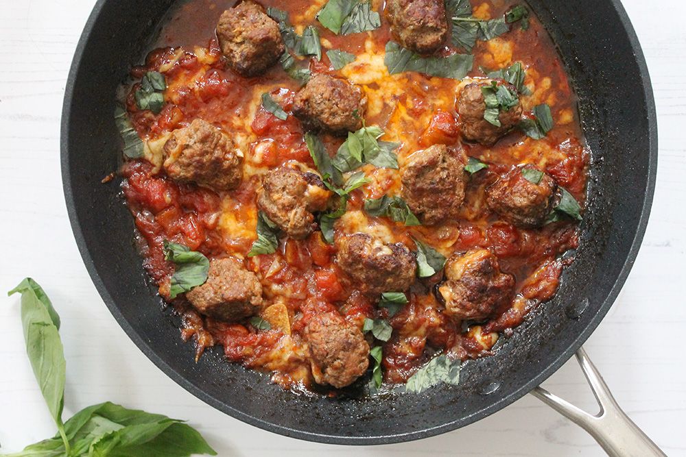 Low Carb Italian Meatball Bake