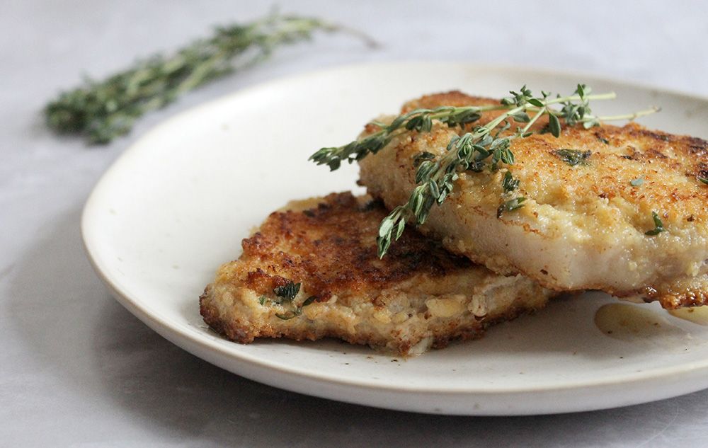 Keto Parmesan Crusted Pork Chop