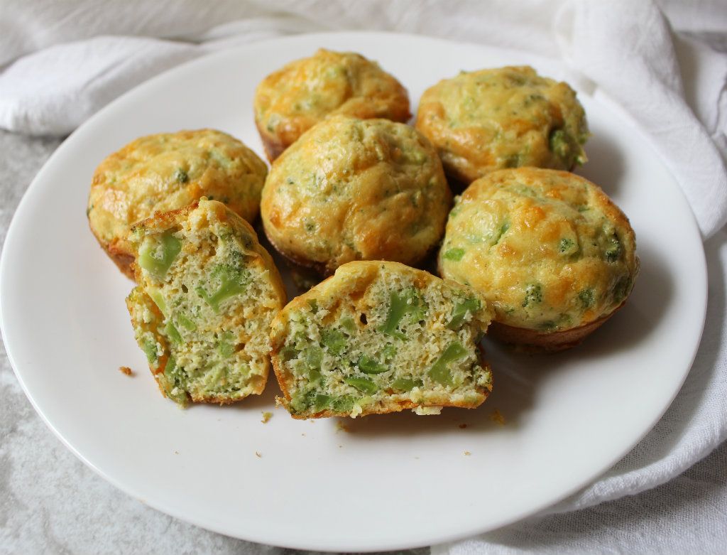 Keto Broccoli Cheddar Muffins