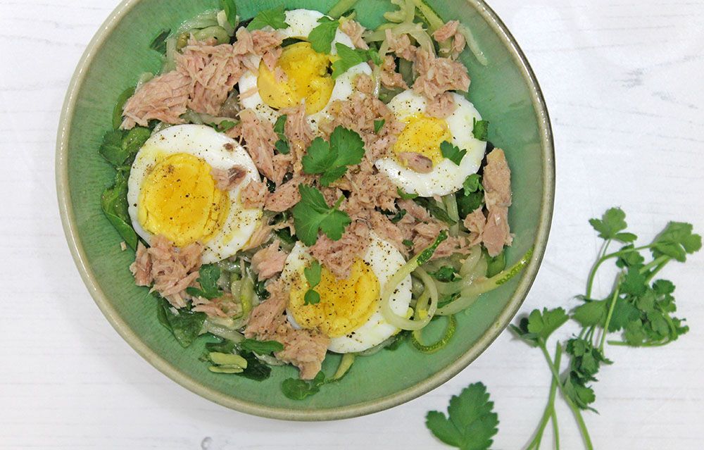 Keto Tuna Niçoise Pasta Salad