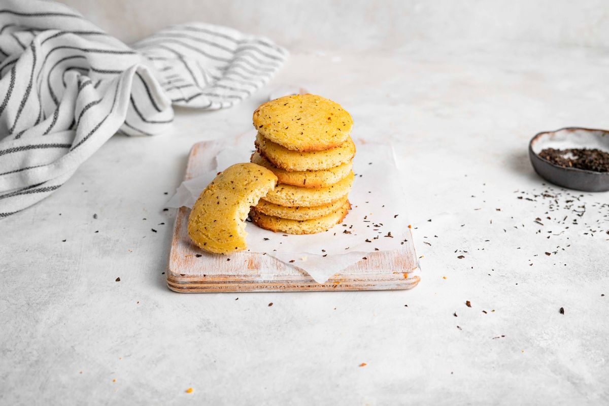 Keto English Tea Party Earl Grey Shortbread Cookies