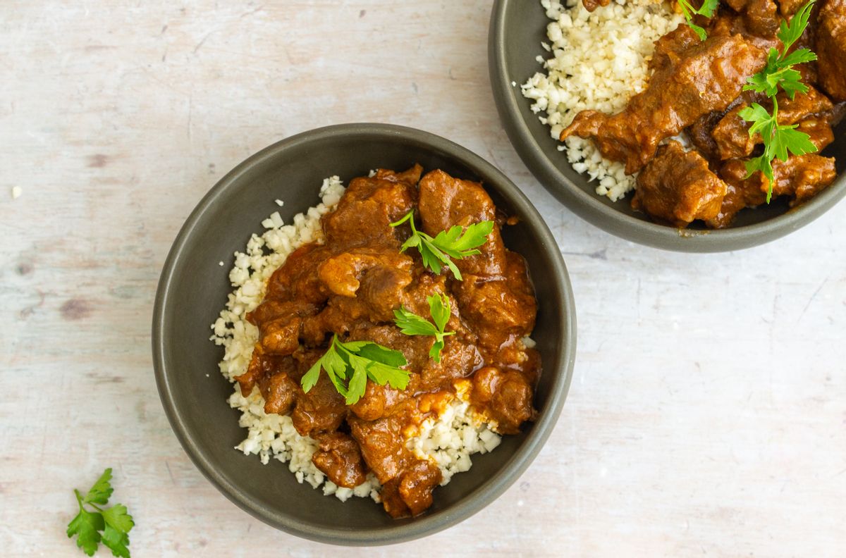 Keto Beef and Coconut Slow Cooked Curry