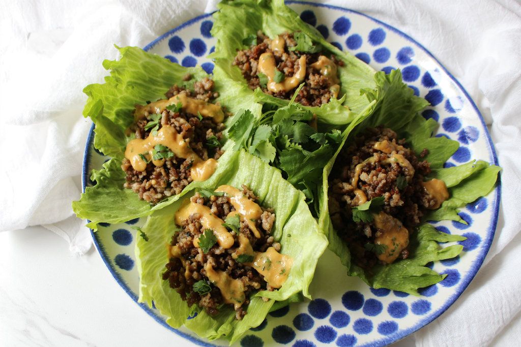 Keto Bahn Mi Lettuce Cups