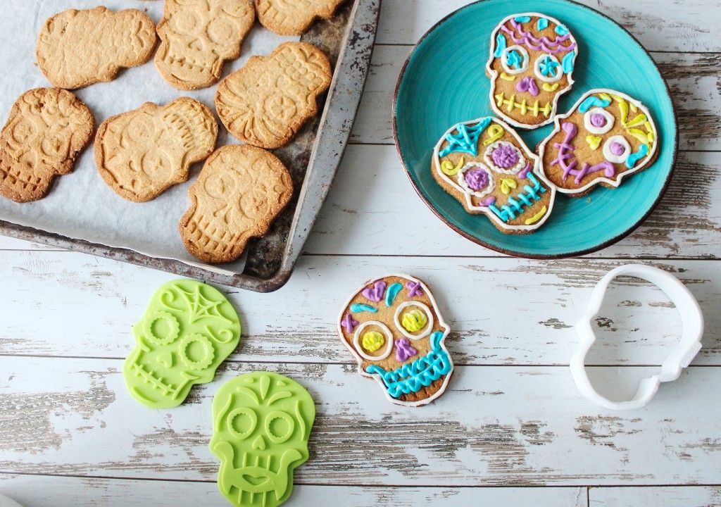 Keto Sugar Skull Sugar Cookies