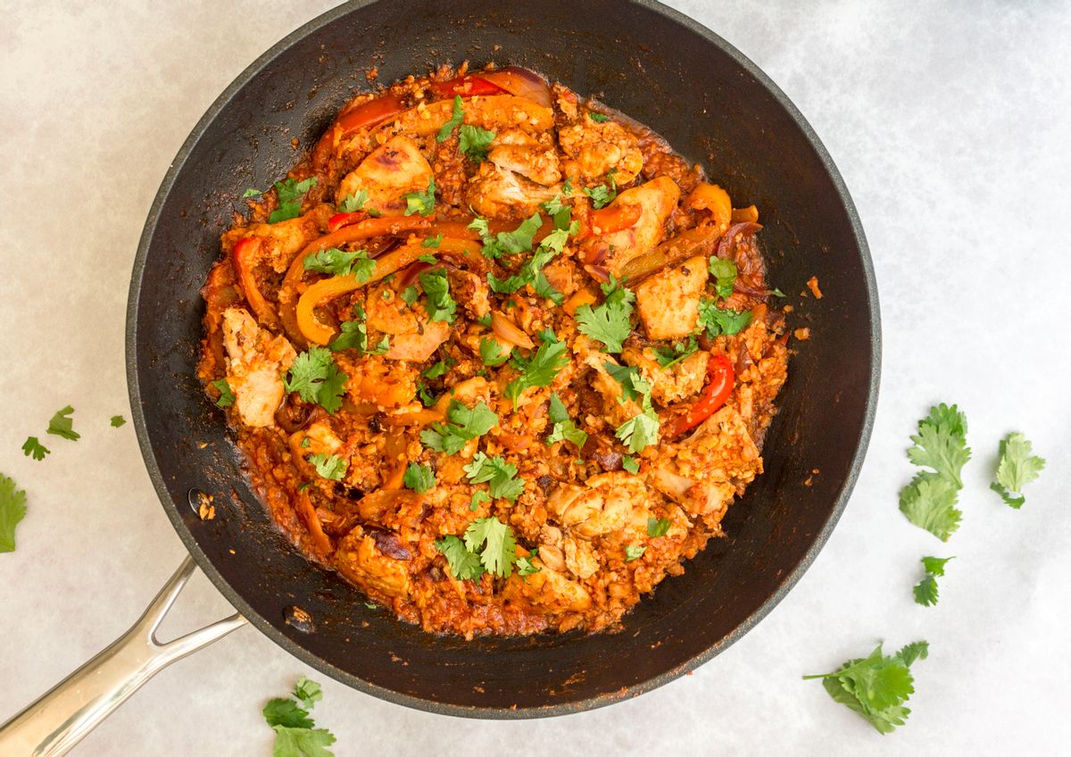 Low Carb Chicken And Peppers With Rice