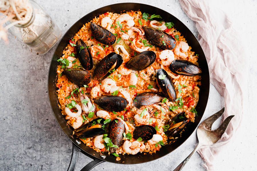 Seafood Paella - Simply Delicious