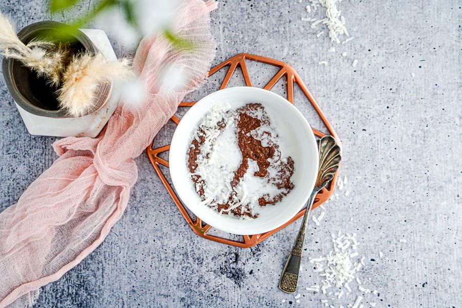 Low Carb Hot Chocolate Porridge