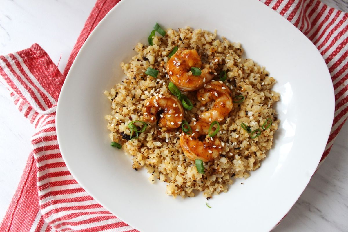 Keto Sweet Chili Shrimp W Fried Rice