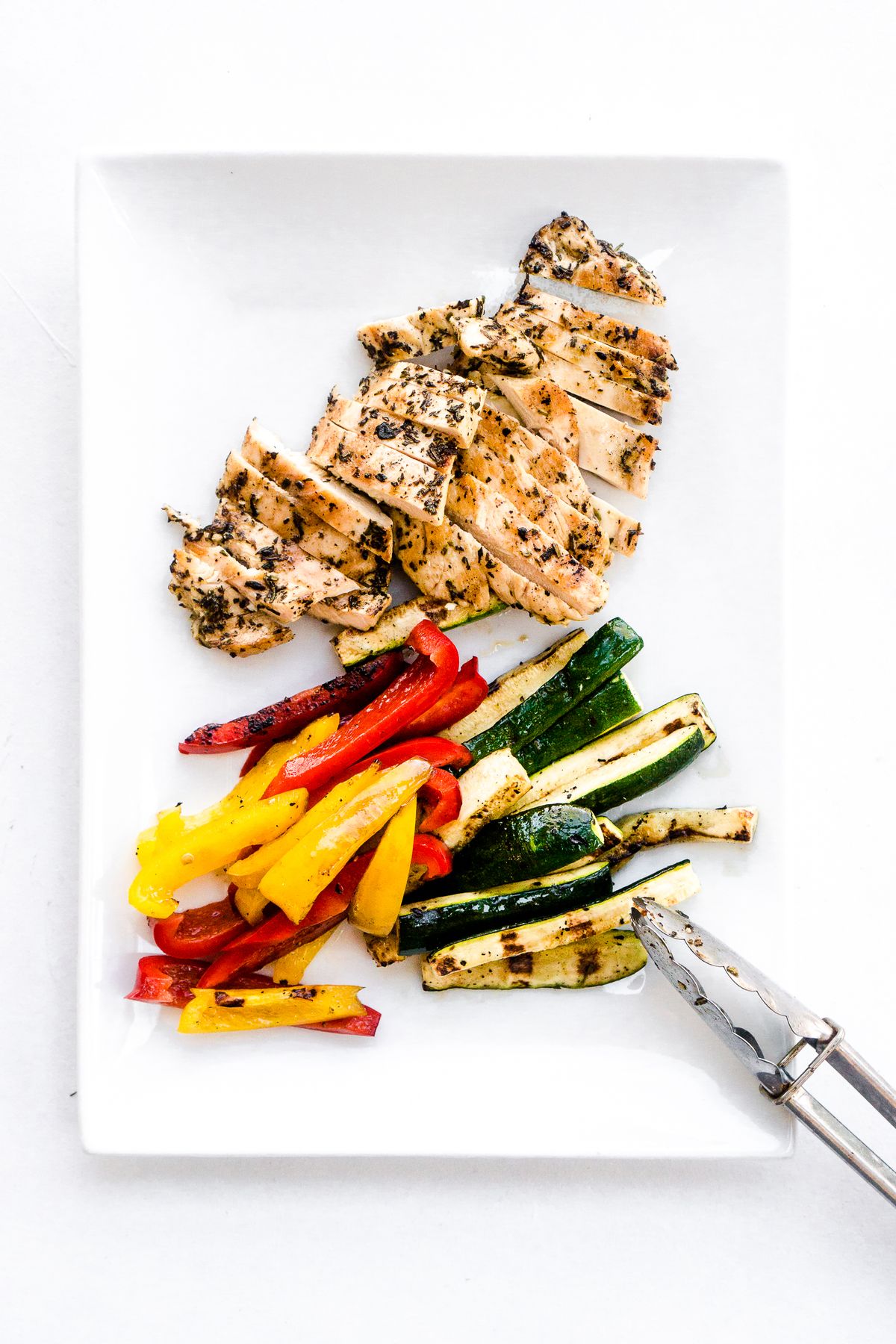 Keto Herby Grilled Chicken With Zucchini And Bell Pepper Fries