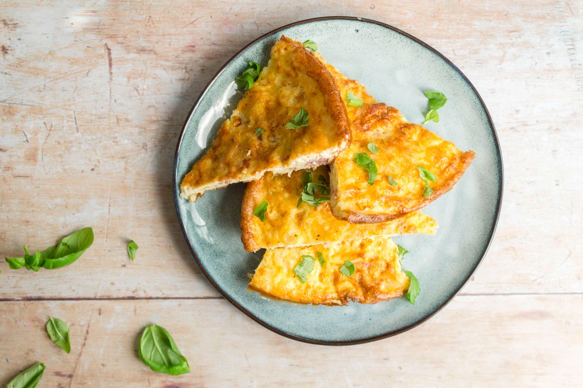 Keto Cheese and Bacon Frittata