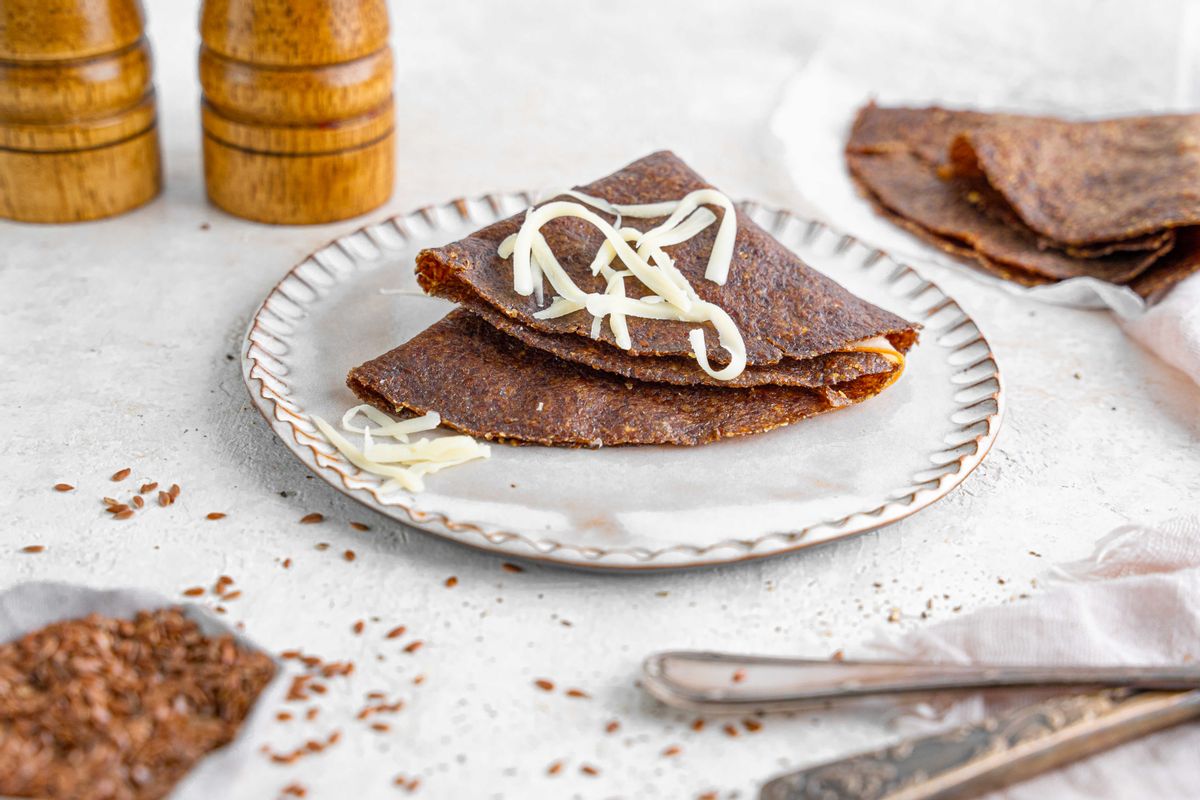 Keto Flax Breakfast Quesadilla 