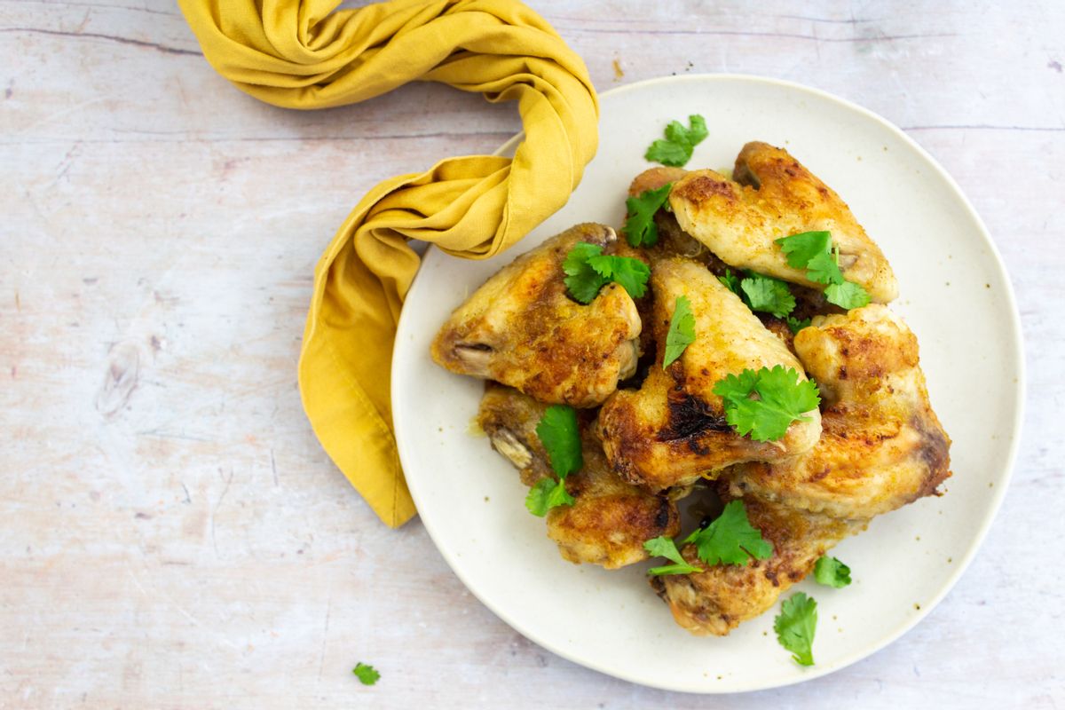 Keto Lemon and Ginger Baked Chicken Wings