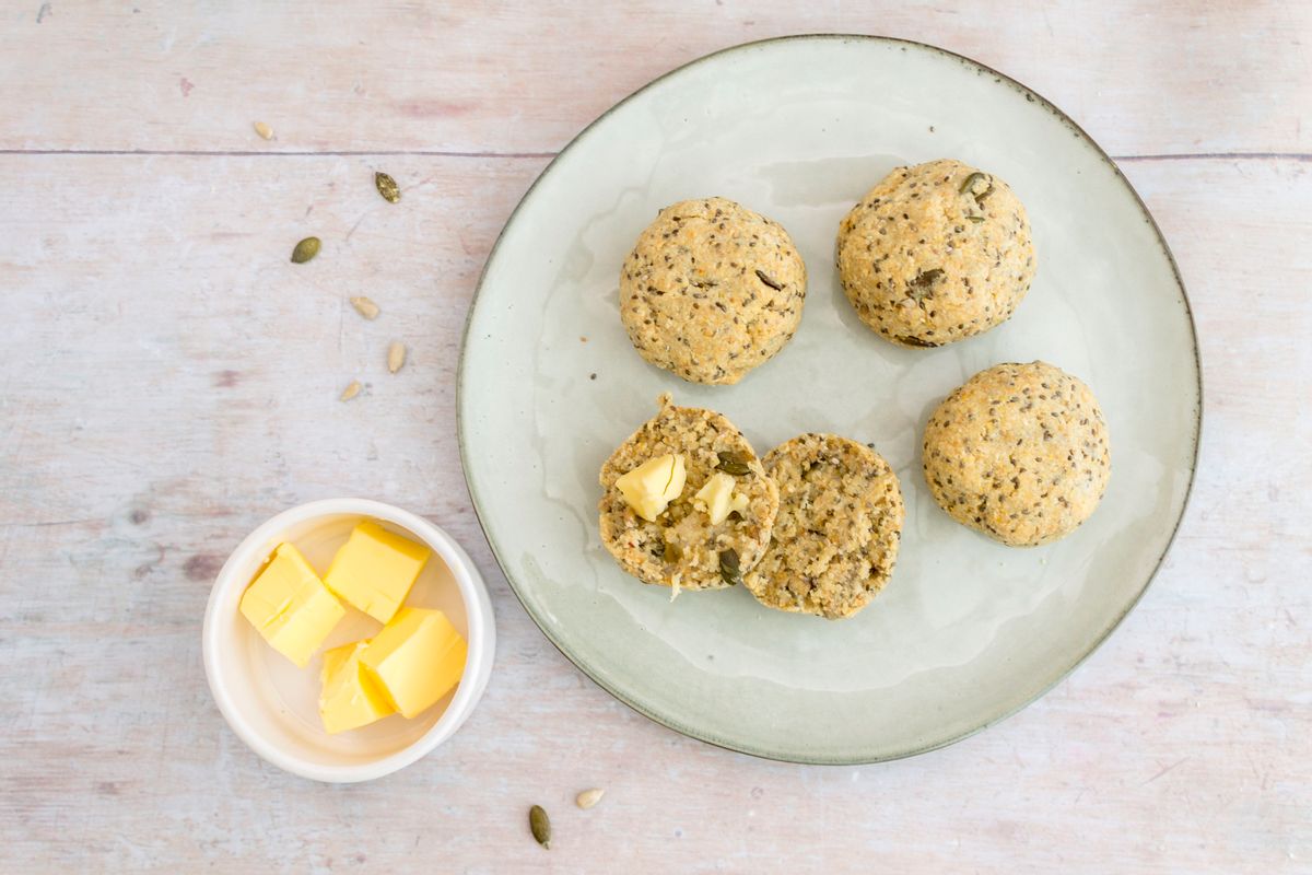 Keto Egg-Free Seeded Bread Rolls