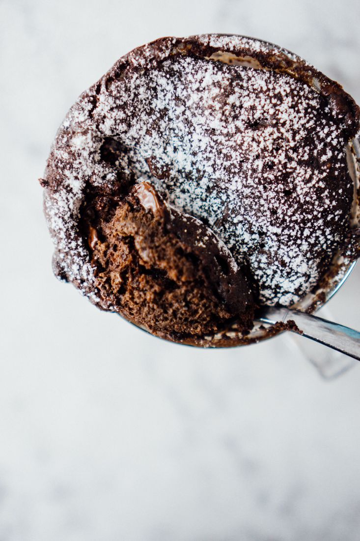 Low Carb Double Chocolate Chip Mug Cake