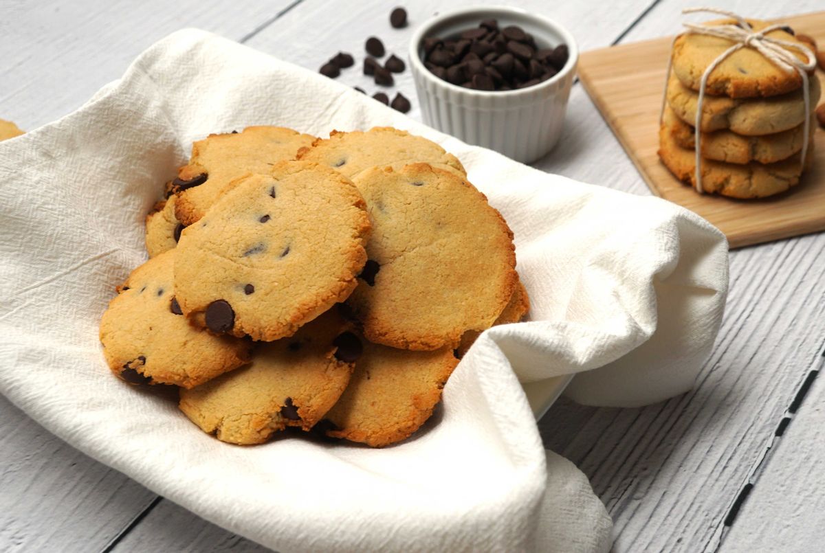 Keto Soft and Chewy Choc Chip Cookies