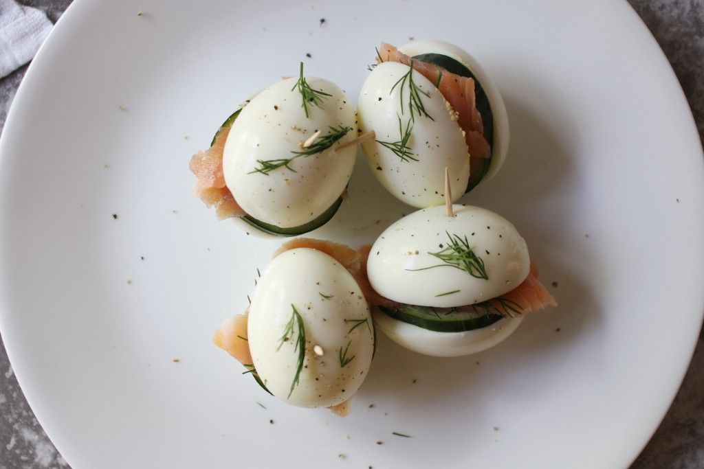 Keto Cucumber Lox Egg Bites