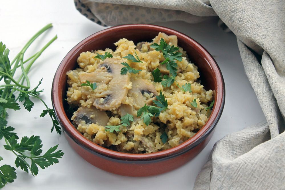 Low Carb Mushroom Pilaf