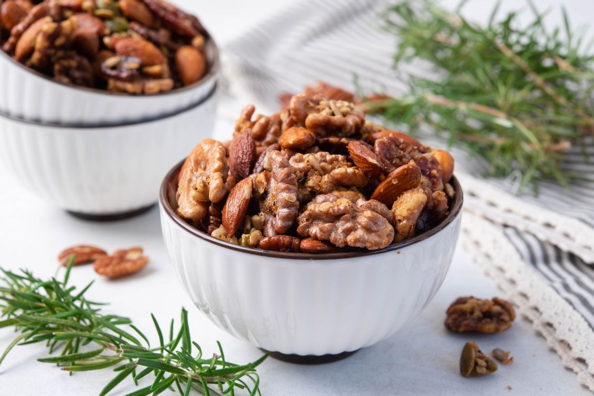 Oil-Free Roasted Nuts: Hands-free Air Fryer Recipe - Simmer to Slimmer