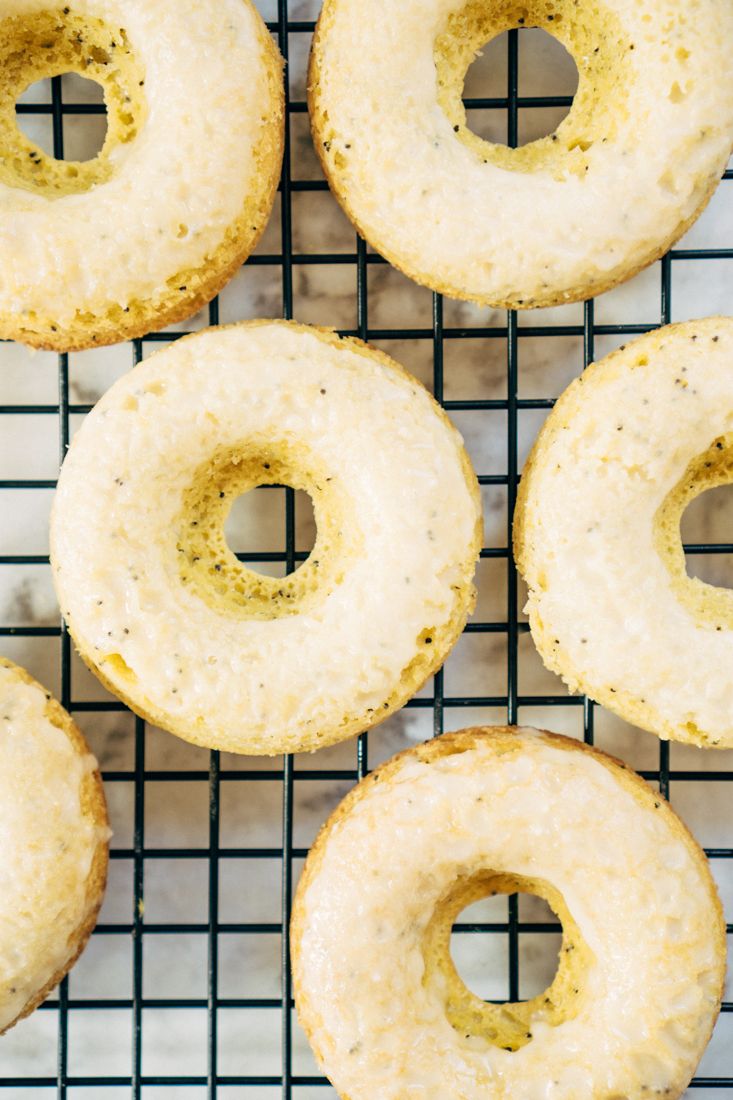 Keto Lemon Poppyseed Donuts