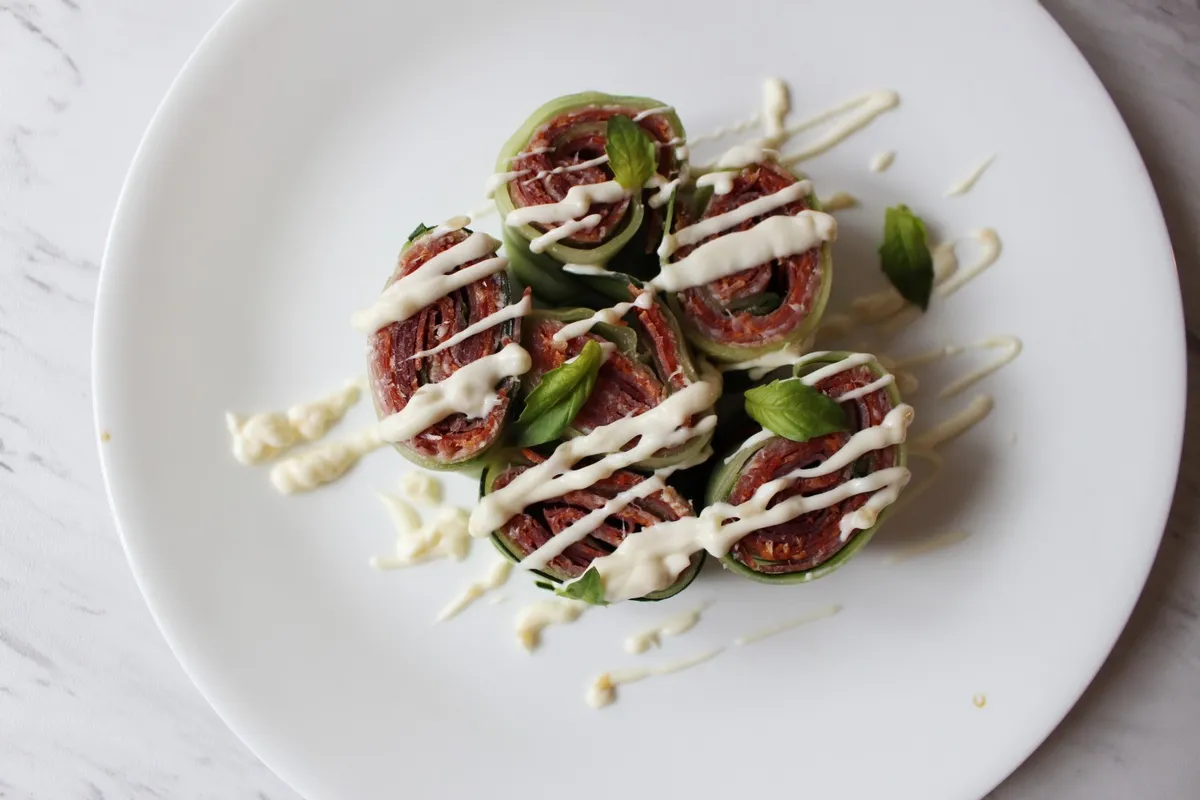 Keto Meaty Italian Cucumber Rolls