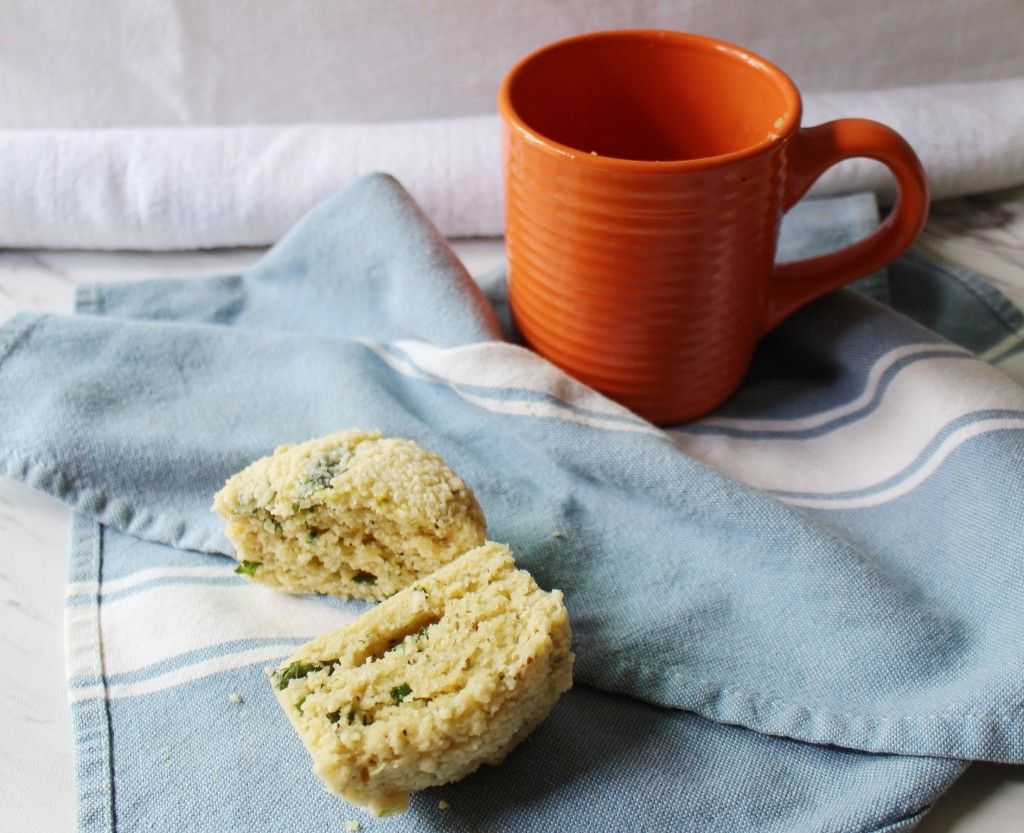 Keto Egg White and Herb Mug Bread