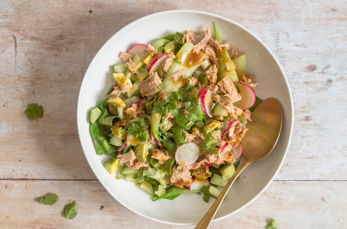 Low Carb Tuna and Pak Choi Salad