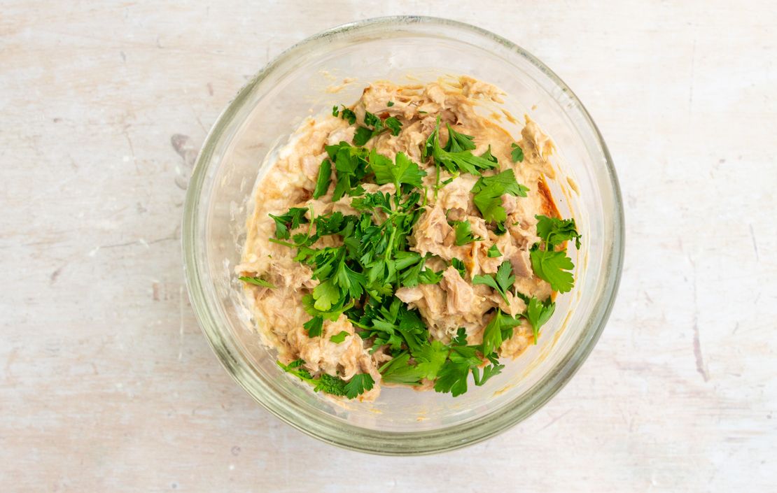 Keto Tahini and Harissa Tuna Mayo