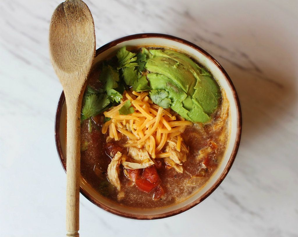 Crock Pot Chicken Enchilada Soup - Recipes That Crock!