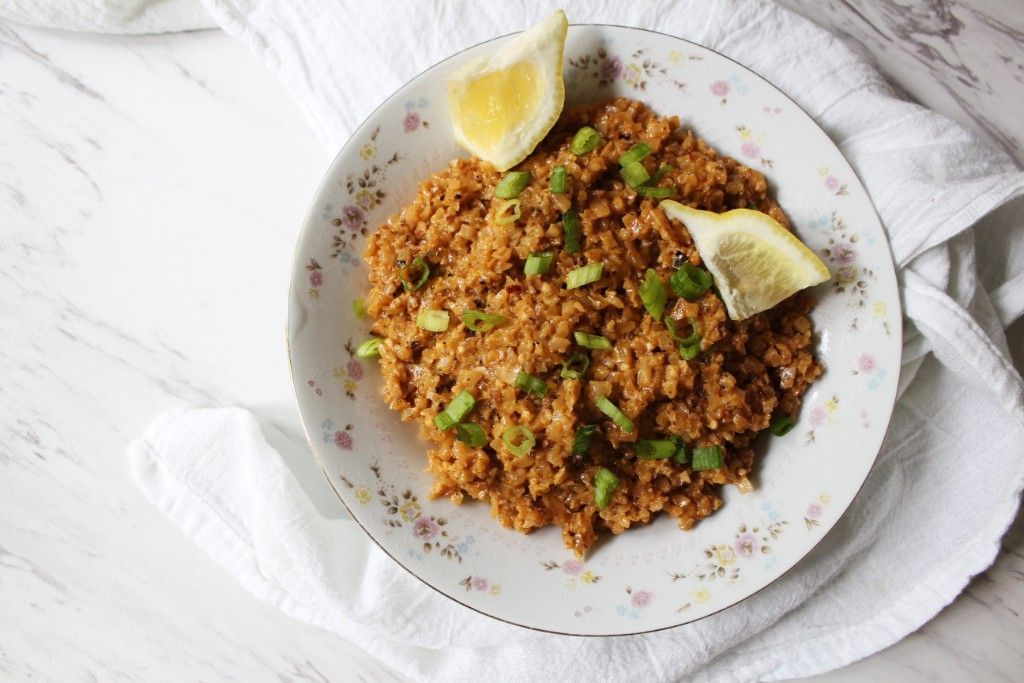 Low Carb Simple Creamed Cauliflower Rice