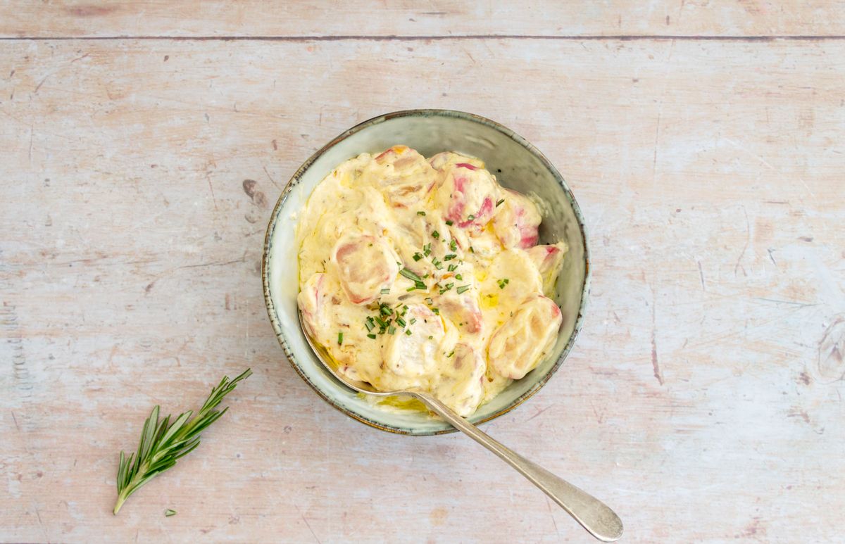 Keto Pan Fried Radishes in a Cream Cheese Sauce