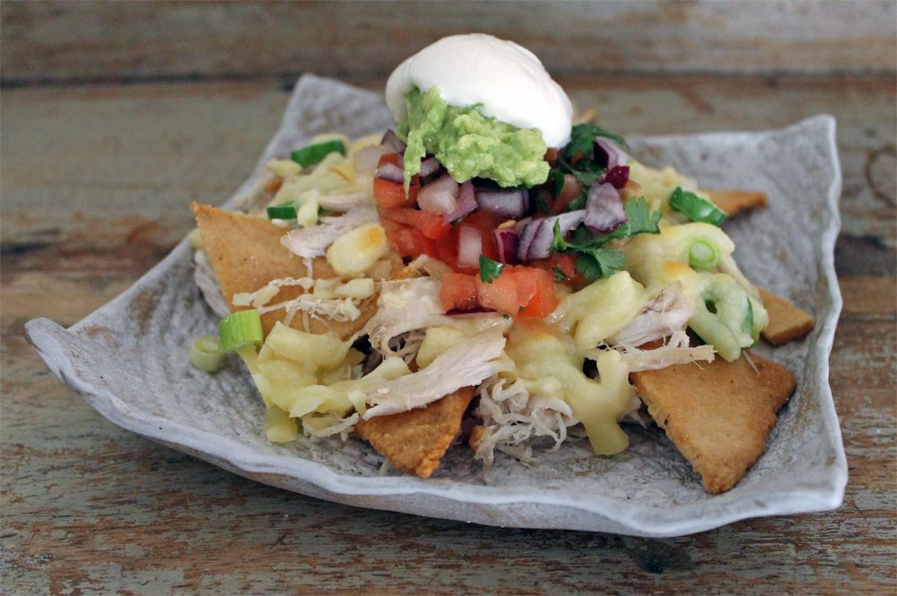 Low Carb Loaded Cheesy Cracker Nachos