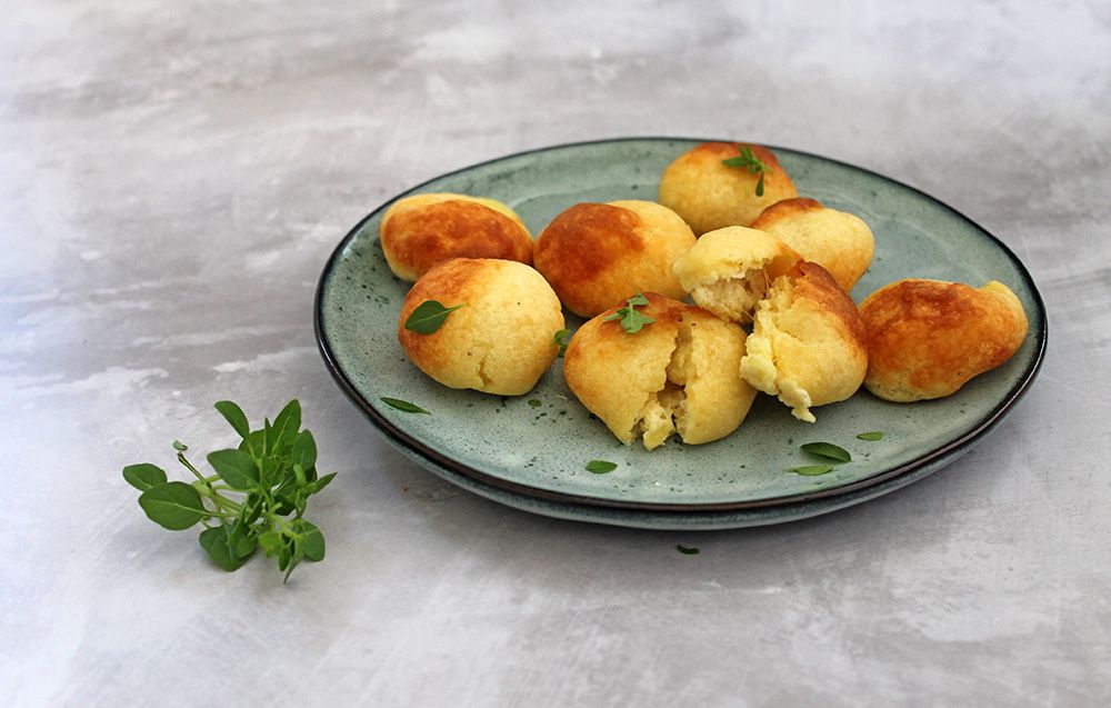 Keto Mozzarella Stuffed Dough Balls