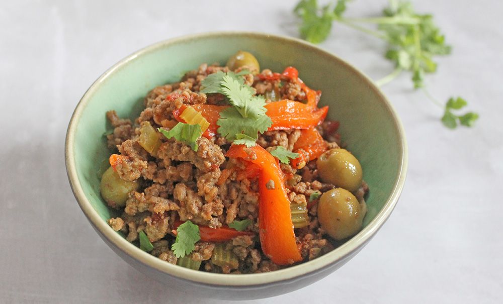 Keto Beef Picadillo