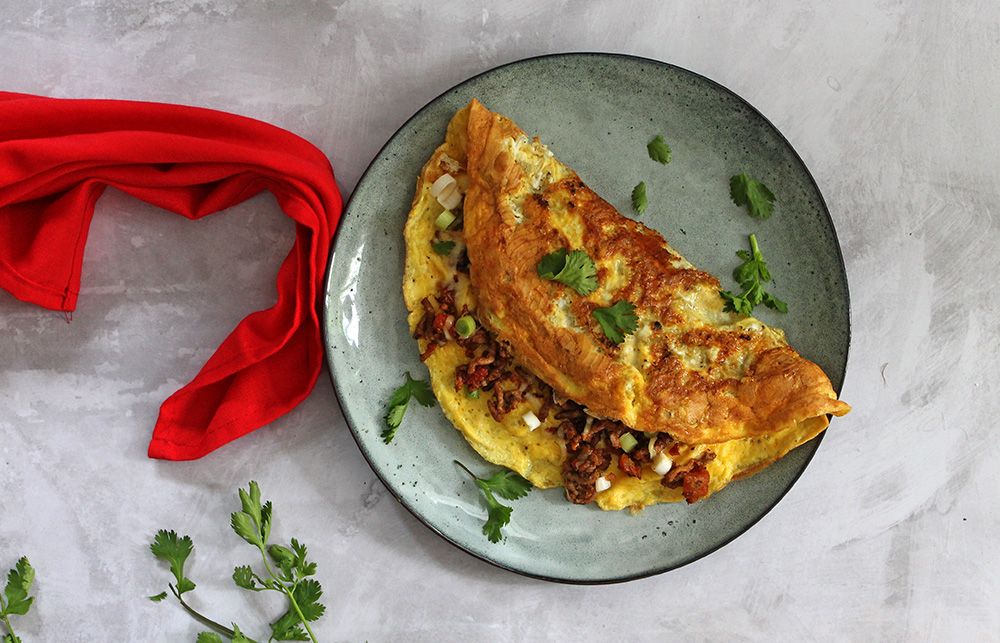 Low Carb Chili Omelette