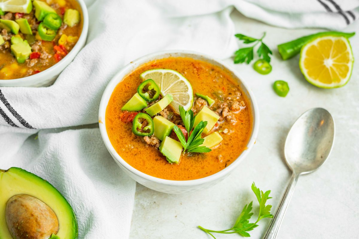 Slow Cooker Keto Taco Soup