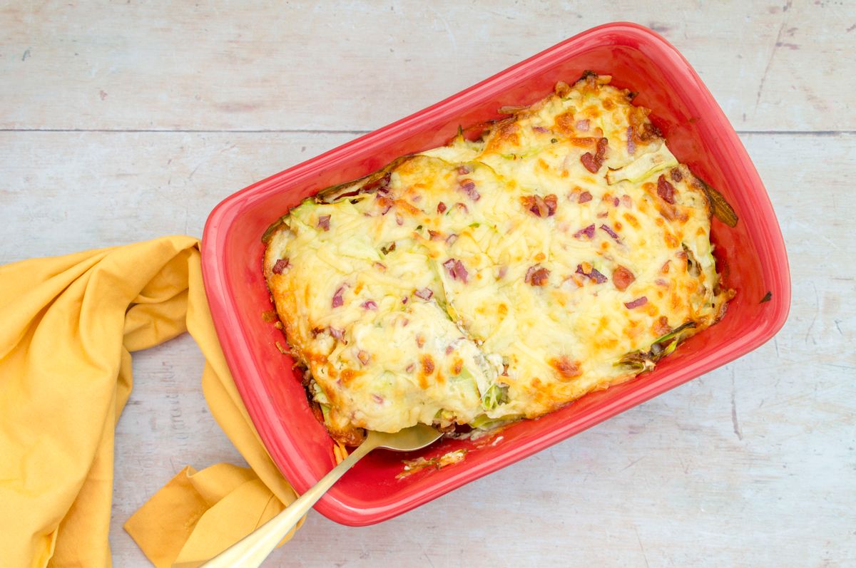 Keto Cheese And Bacon Summer Pot Luck Casserole