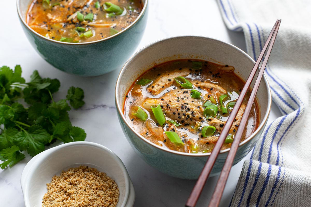 Low FODMAP Chicken Ramen Bowl