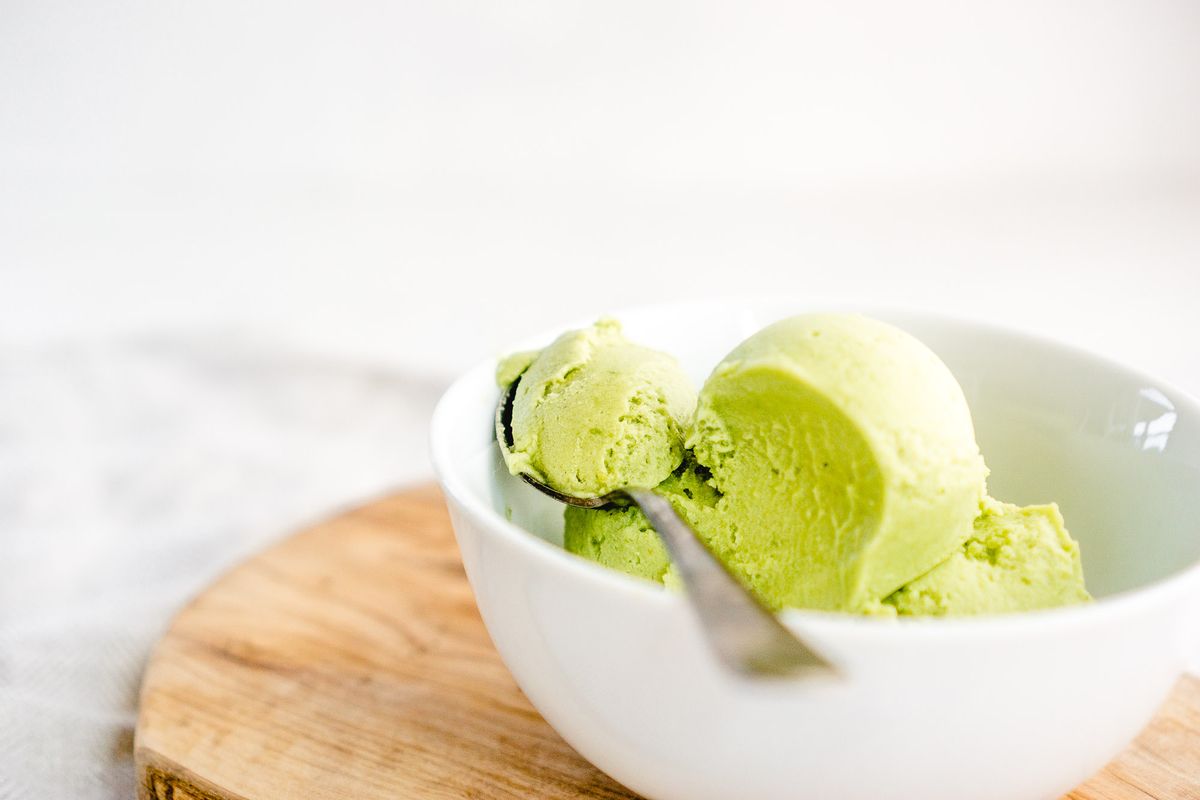 Keto Vegan Avocado Ice Cream