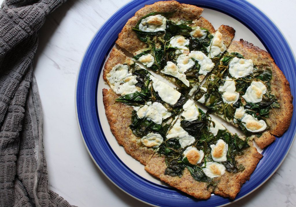 Low Carb Green Fat Head Pizza