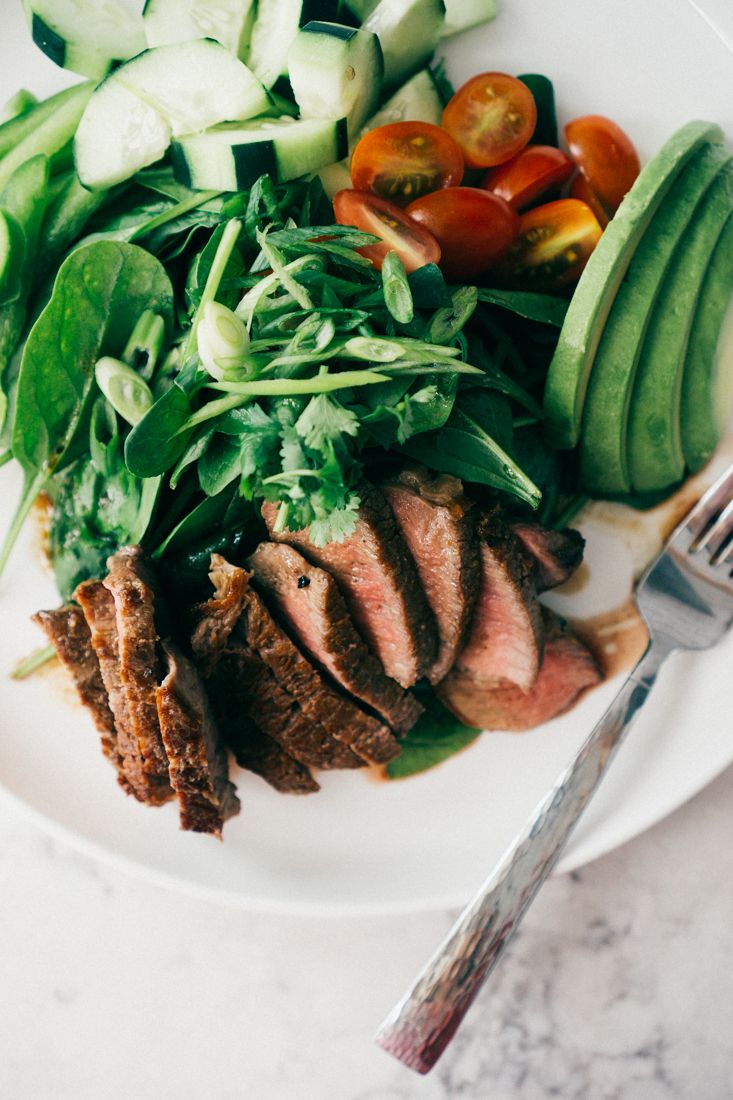 Low Carb Asian Steak Salad