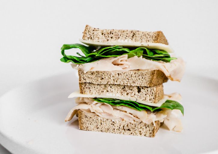 Low Carb Turkey Swiss Sandwich