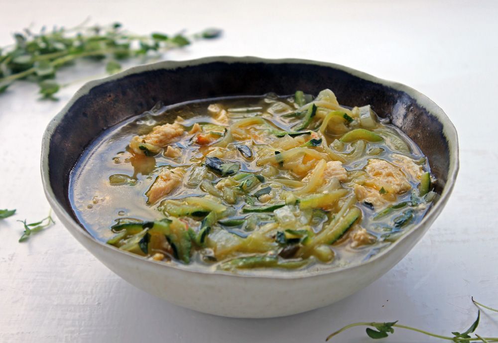 Low Carb Chicken Zoodle Soup