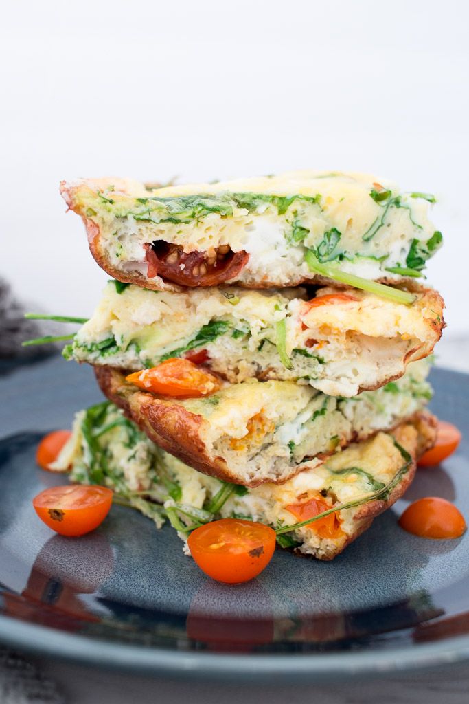 Keto Tomato Feta Frittata